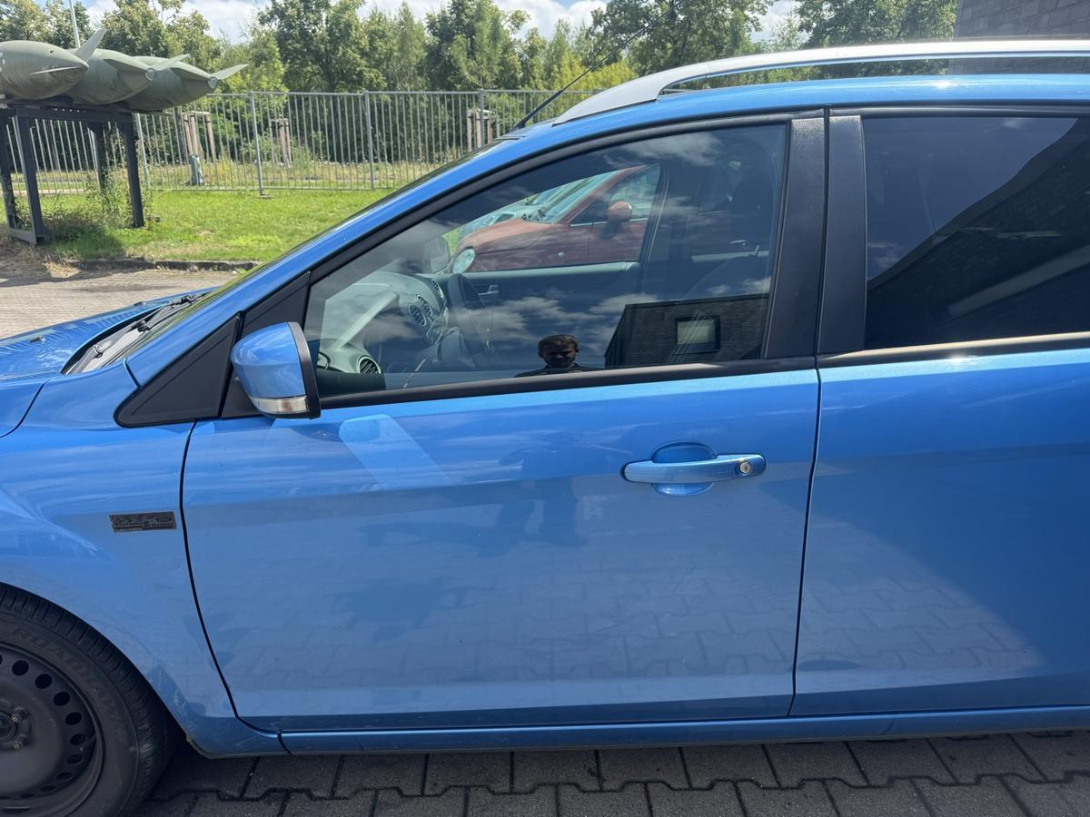 Ford Focus 2 original T&uuml;r vorn links Vision Blau 5-T&uuml;rer Facelift Bj.2008